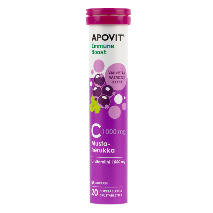 Apovit C-vitamiinipore mustaherukka 20 tabl kuva 1