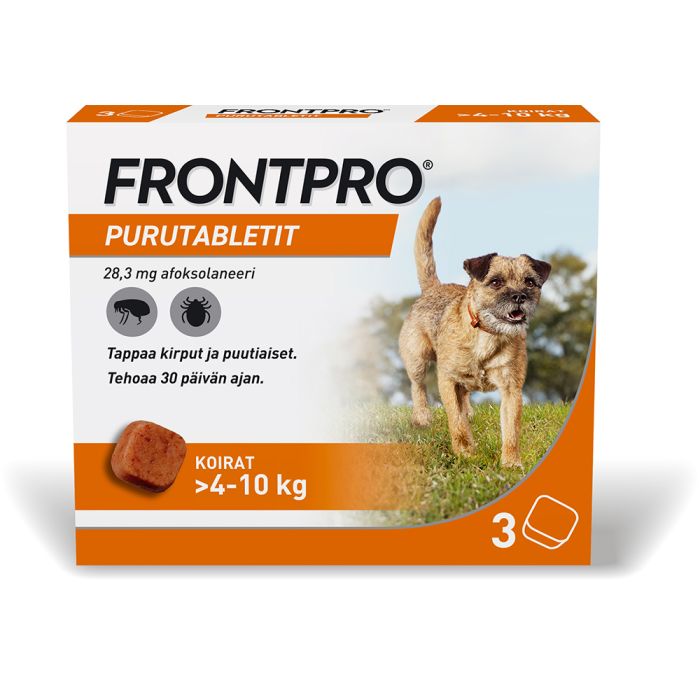 FRONTPRO 28,3 mg vet purutabl 3 fol