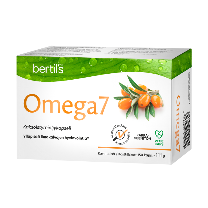 bertils Omega7 Tyrniöljykapseli 150 kaps kuva 5