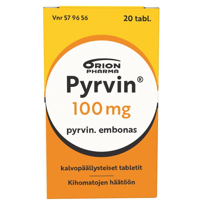 PYRVIN 100 mg tabl, kalvopääll 20 kpl bild 8
