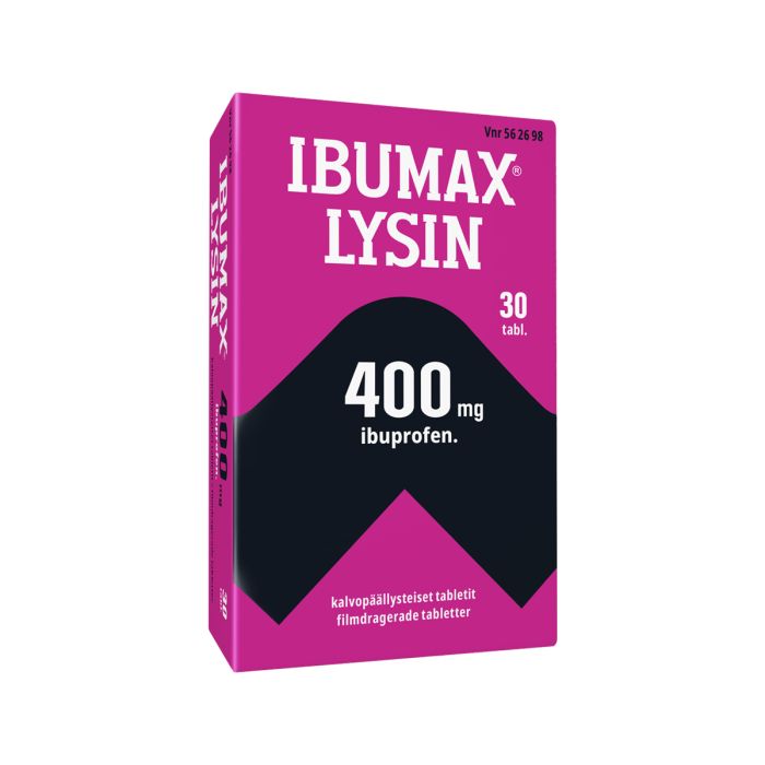IBUMAX LYSIN tabletti, kalvopäällysteinen 400 mg 30 fol bild 2