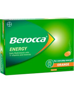 BEROCCA ENERGY ORANGE PORETABLETTI 45 kpl