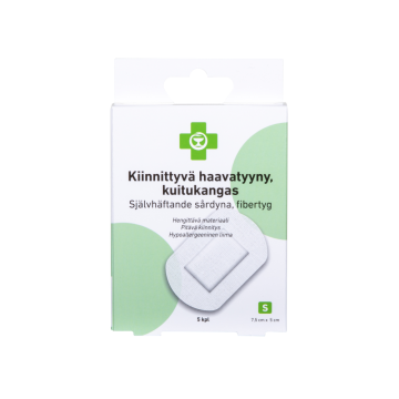 Apteekki Kiinnittyvä haavatyyny S 7,5 cm x 5 cm 5 kpl/rasia