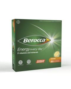 BEROCCA ENERGY ORANGE PORETABLETTI 60 kpl