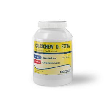 CALCICHEW D3 EXTRA SITRUUNA 500 mg/20 mikrog purutabl 100 kpl