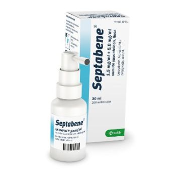 SEPTABENE 1,5/5 mg/ml sumute suuonteloon, liuos (suihkepullo)30 ml