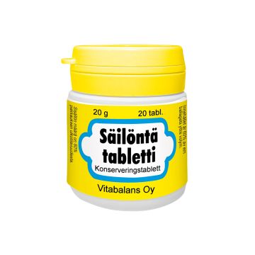 Säilöntätabletti 20 tabl