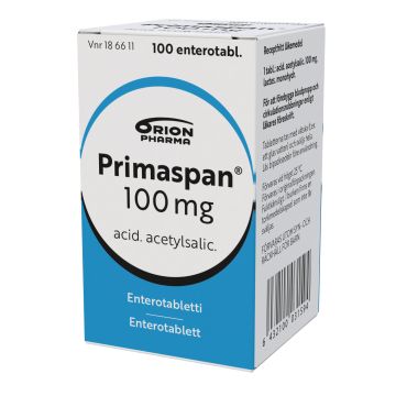 PRIMASPAN 100 mg enterotabl 100 kpl