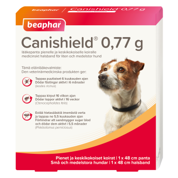 CANISHIELD 0,77 g lääkepanta (pienille ja keskikokoisille koirille, 48 cm)1 kpl