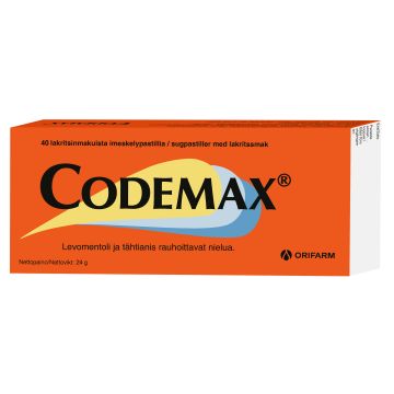 CODEMAX  IMESKELTÄVÄ PASTILLI 40 FOL