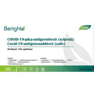 Beright Covid-19-pika-antigeenitesti (syljestä) Kotitesti 1 kpl