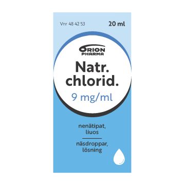 NATR. CHLORID. 9 mg/ml nenätipat, liuos 20 ml