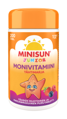 Minisun Monivitamiini Tähtimarja jr. 200 tabl