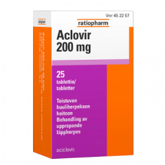 ACLOVIR 200 mg tabl 25 fol